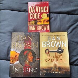 Dan Brown Book Set - The Da Vinci Code, Inferno, The Lost Symbol